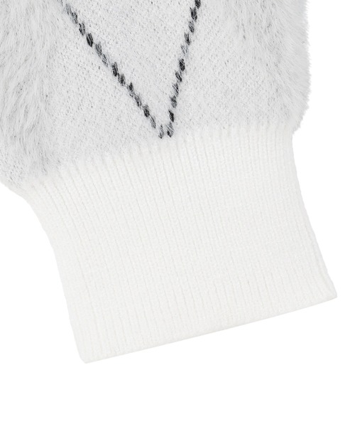 TOKYO SHIRTS（トウキョウシャツ）の「【Pitta Re:)】 フェザーアーガイル プルオーバー（ニット/セーター・レディース・ブラウン/グレー・M/L）」の7枚目の写真