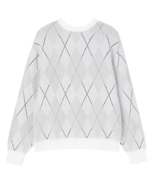 TOKYO SHIRTS（トウキョウシャツ）の「【Pitta Re:)】 フェザーアーガイル プルオーバー（ニット/セーター・レディース・ブラウン/グレー・M/L）」の5枚目の写真