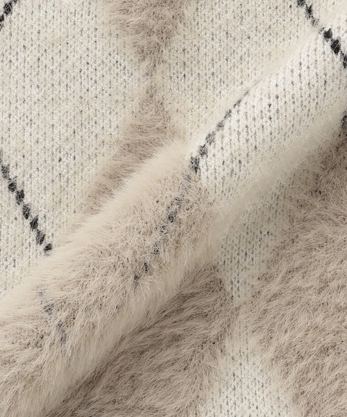 TOKYO SHIRTS（トウキョウシャツ）の「【Pitta Re:)】 フェザーアーガイル プルオーバー（ニット/セーター・レディース・ブラウン/グレー・M/L）」の14枚目の写真