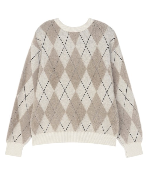 TOKYO SHIRTS（トウキョウシャツ）の「【Pitta Re:)】 フェザーアーガイル プルオーバー（ニット/セーター・レディース・ブラウン/グレー・M/L）」の11枚目の写真