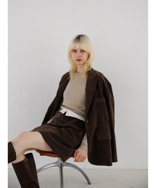 Katrin TOKYO(カトリーントーキョー)の「slit cable knit(ニット/セーター・レディース・ブラック/ベージュ/ライトオレンジ系・FREE/XS)」の15枚目の写真
