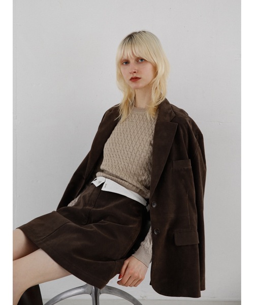 Katrin TOKYO(カトリーントーキョー)の「slit cable knit(ニット/セーター・レディース・ブラック/ベージュ/ライトオレンジ系・FREE/XS)」の16枚目の写真
