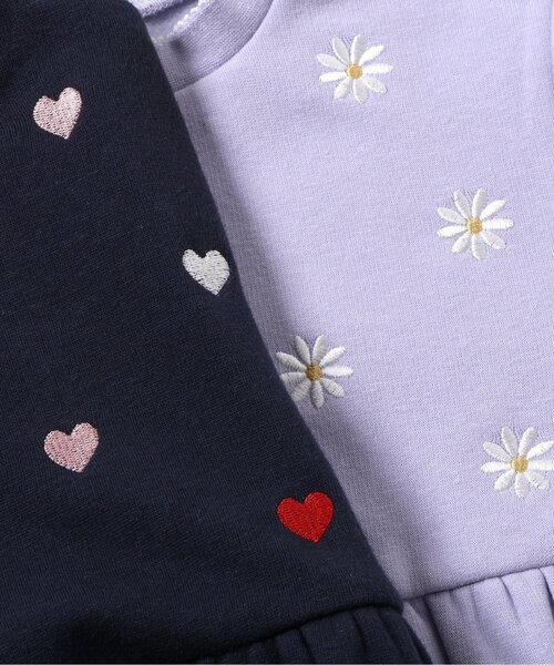 apres les cours（アプレレクール）の「【WEB限定/あったか】裏シャギーペプラム刺繍トレーナー（スウェット・キッズ・ラベンダー/ネイビー/ローズ/アイボリー・80/90/100/110/120/130/140）」の16枚目の写真