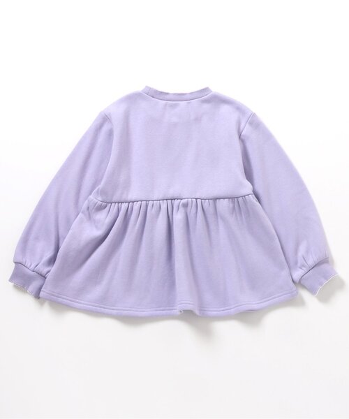 apres les cours（アプレレクール）の「【WEB限定/あったか】裏シャギーペプラム刺繍トレーナー（スウェット・キッズ・ラベンダー/ネイビー/ローズ/アイボリー・80/90/100/110/120/130/140）」の18枚目の写真