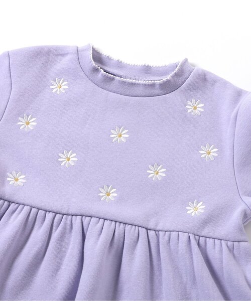 apres les cours（アプレレクール）の「【WEB限定/あったか】裏シャギーペプラム刺繍トレーナー（スウェット・キッズ・ラベンダー/ネイビー/ローズ/アイボリー・80/90/100/110/120/130/140）」の19枚目の写真