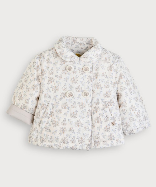 moimoln（モイモルン）の「フラワー軽量パデットジャケット（ブルゾン・キッズ・アイボリー・90cm/100cm/110cm/120cm/130cm）」の5枚目の写真