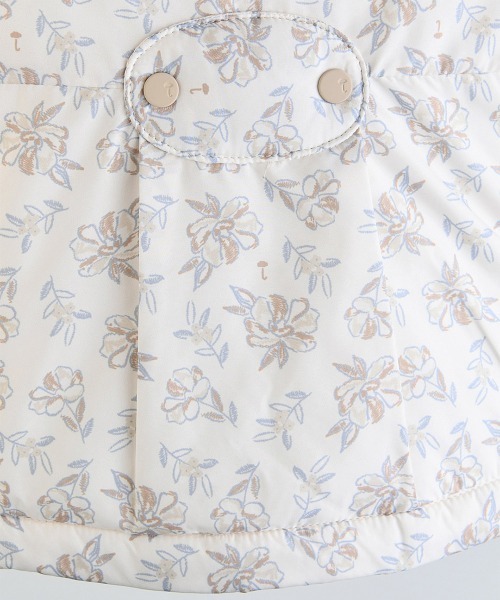 moimoln（モイモルン）の「フラワー軽量パデットジャケット（ブルゾン・キッズ・アイボリー・90cm/100cm/110cm/120cm/130cm）」の9枚目の写真
