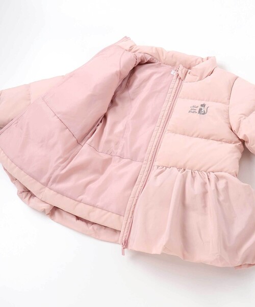 Noeil aime BeBe(ノイユエイムベベ)の「ペプラム付きタフタダウンコート(ダウンジャケット/コート・キッズ・ブルー/ピンク・130cm/100cm/120cm/110cm/90cm)」の12枚目の写真
