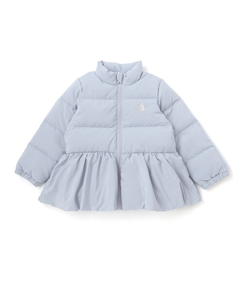 Noeil aime BeBe(ノイユエイムベベ)の「ペプラム付きタフタダウンコート(ダウンジャケット/コート・キッズ・ブルー/ピンク・130cm/100cm/120cm/110cm/90cm)」の13枚目の写真