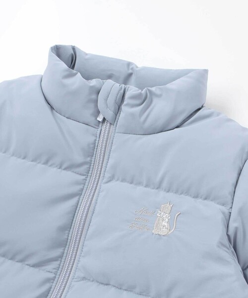 Noeil aime BeBe(ノイユエイムベベ)の「ペプラム付きタフタダウンコート(ダウンジャケット/コート・キッズ・ブルー/ピンク・130cm/100cm/120cm/110cm/90cm)」の15枚目の写真