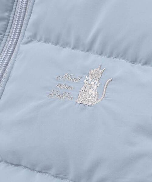 Noeil aime BeBe(ノイユエイムベベ)の「ペプラム付きタフタダウンコート(ダウンジャケット/コート・キッズ・ブルー/ピンク・130cm/100cm/120cm/110cm/90cm)」の16枚目の写真