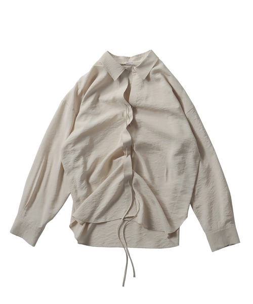 DRESSLAVE(ドレスレイブ)の「scrunchy shirt(スクランチー シャツ)(シャツ/ブラウス・レディース・ホワイト/ベージュ・38)」の2枚目の写真