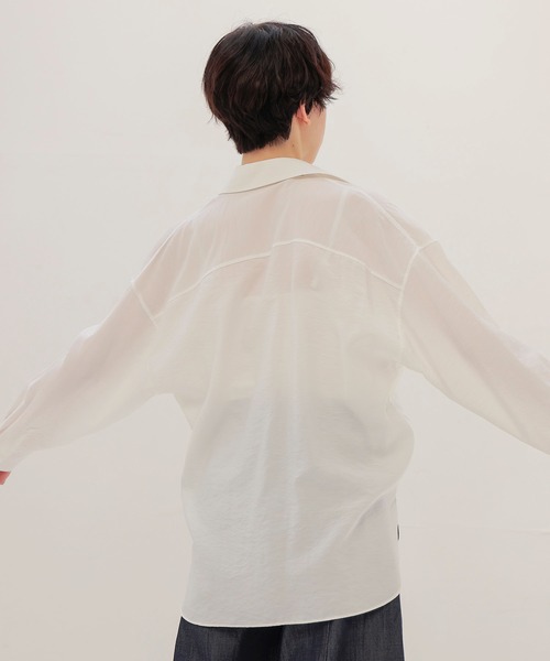 DRESSLAVE(ドレスレイブ)の「scrunchy shirt(スクランチー シャツ)(シャツ/ブラウス・レディース・ホワイト/ベージュ・38)」の12枚目の写真