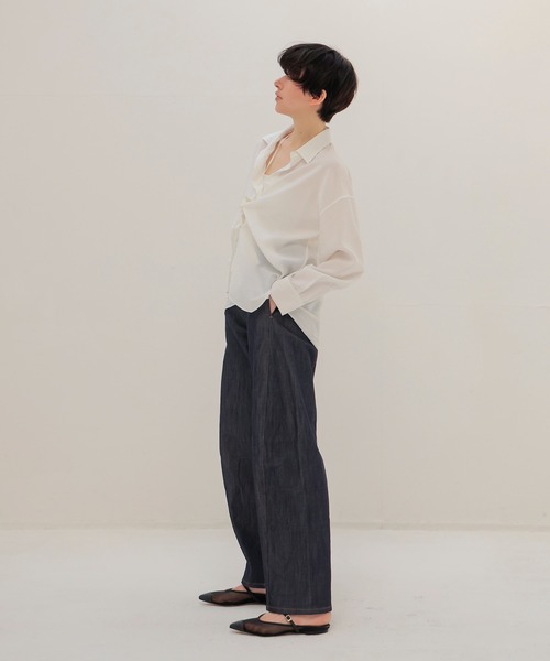 DRESSLAVE(ドレスレイブ)の「scrunchy shirt(スクランチー シャツ)(シャツ/ブラウス・レディース・ホワイト/ベージュ・38)」の17枚目の写真