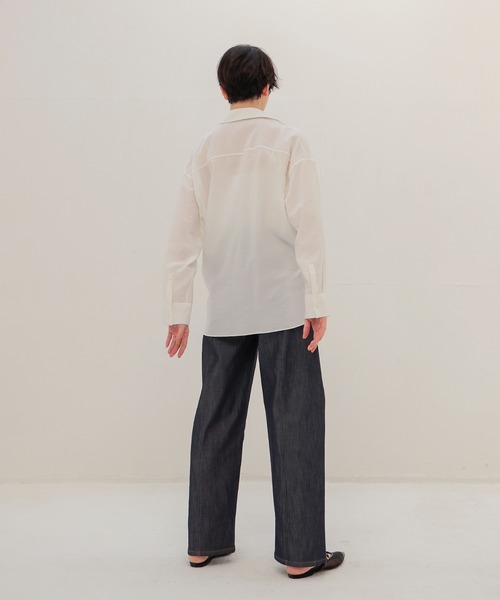 DRESSLAVE(ドレスレイブ)の「scrunchy shirt(スクランチー シャツ)(シャツ/ブラウス・レディース・ホワイト/ベージュ・38)」の18枚目の写真