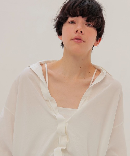 DRESSLAVE(ドレスレイブ)の「scrunchy shirt(スクランチー シャツ)(シャツ/ブラウス・レディース・ホワイト/ベージュ・38)」の22枚目の写真
