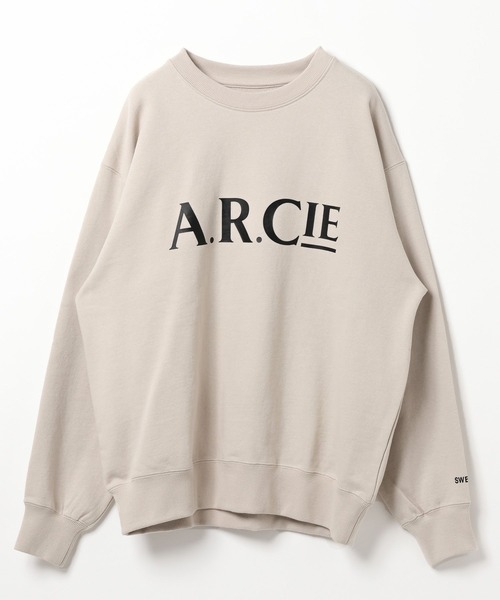 AMERICAN RAG CIE（アメリカンラグシー）の「【AMERICAN RAG CIE】ロゴクルースウェット（スウェット・メンズ・ライトグレー/ブラウン・LARGE/MEDIUM）」の12枚目の写真