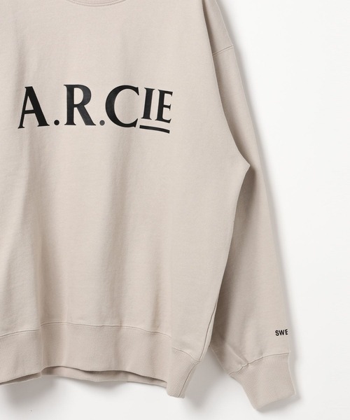 AMERICAN RAG CIE（アメリカンラグシー）の「【AMERICAN RAG CIE】ロゴクルースウェット（スウェット・メンズ・ライトグレー/ブラウン・LARGE/MEDIUM）」の16枚目の写真