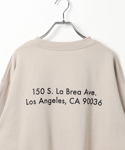 AMERICAN RAG CIE（アメリカンラグシー）の「【AMERICAN RAG CIE】ロゴクルースウェット（スウェット・メンズ・ライトグレー/ブラウン・LARGE/MEDIUM）」の10枚目の写真