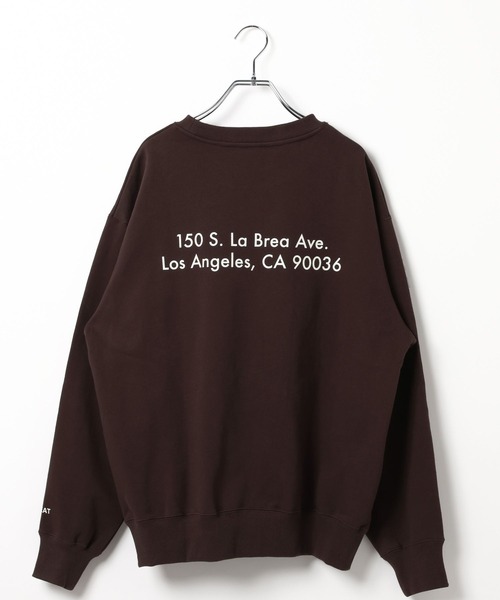 AMERICAN RAG CIE（アメリカンラグシー）の「【AMERICAN RAG CIE】ロゴクルースウェット（スウェット・メンズ・ライトグレー/ブラウン・LARGE/MEDIUM）」の4枚目の写真