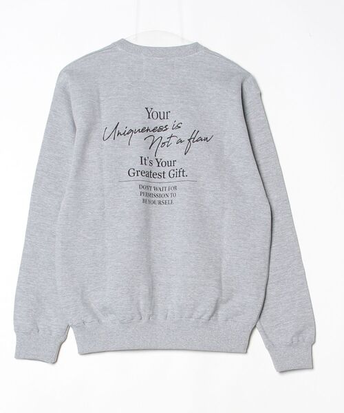 NANO universe（ナノユニバース）の「「STEVELOUR」Kevin Cummins×STEVELOURトレーナー（スウェット・レディース・ホワイト/ライトグレー・M/L）」の8枚目の写真