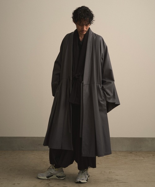 和ROBE（ワローブ）の「2025年秋冬の和ROBE / HOUI COAT（その他アウター・メンズ・ブラック/ダークグレー・2/3）」の7枚目の写真