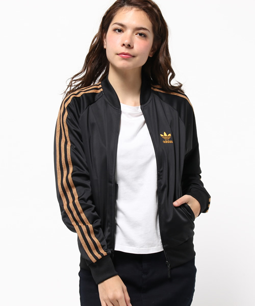 adidas(アディダス)の「【adidas】CLASSIC BEAR TRACK TOP(ブルゾン・レディース・ブラック・SMALL/LARGE/MEDIUM)」の1枚目の写真