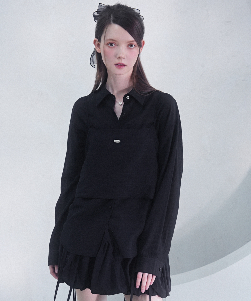 Vivacious(ビバシャス)の「Sillage Bustier - 4COL(ベスト・レディース・ブラック/アイボリー/ブルー/ピンク・FREE)」の7枚目の写真