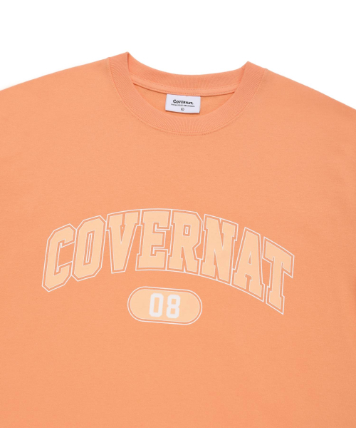 COVERNAT（カバーナット）の「アーチロゴTシャツピーチ（Tシャツ/カットソー・レディース・その他・SMALL/X-LARGE/X-SMALL/LARGE/MEDIUM/XX-LARGE）」の3枚目の写真