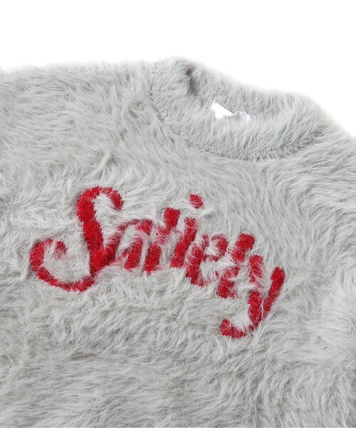 algy(アルジー)の「ロゴジャガードシャギーニット(ニット/セーター・キッズ・レッド/オフホワイト/グレー・XX-SMALL/X-SMALL/SMALL/MEDIUM)」の11枚目の写真