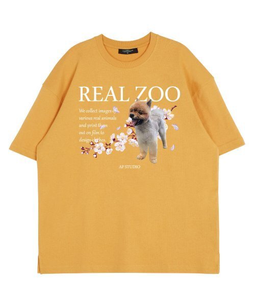 ASTRAL PROJECTION(アストラルプロジェクション)の「リアルジュ フラワーポメ ラウンドネック 15番手 綿 半袖Tシャツ_チェダー(Tシャツ/カットソー・レディース・その他・LARGE/X-LARGE)」の2枚目の写真