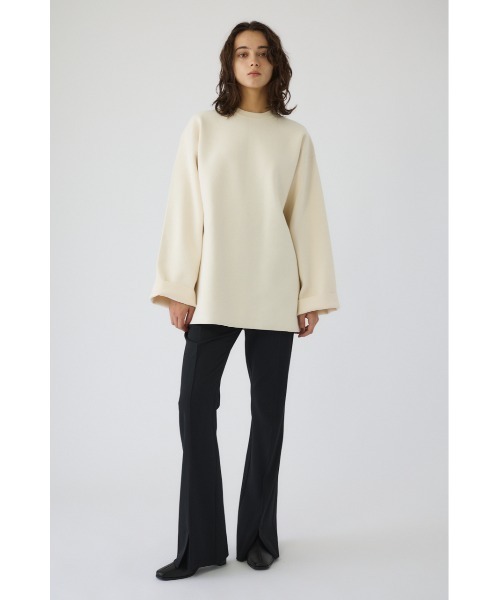 RIM.ARK/バックロングニットトップス/グリーン RIM.ARK（リムアーク）の「Shaggy v neck knit tops シャギー