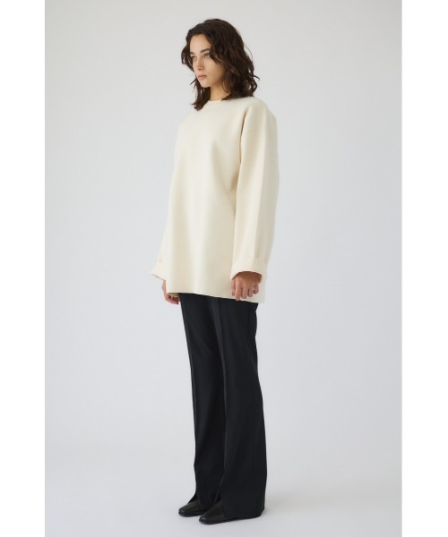 RIM.ARK(リムアーク)の「Middle length box knit tops ミドルレングスボックスニットトップス(ニット/セーター・レディース・ホワイト/グレー/カーキ/ブラック・FREE)」の7枚目の写真