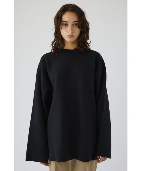 RIM.ARK(リムアーク)の「Middle length box knit tops ミドルレングスボックスニットトップス(ニット/セーター・レディース・ホワイト/グレー/カーキ/ブラック・FREE)」の12枚目の写真