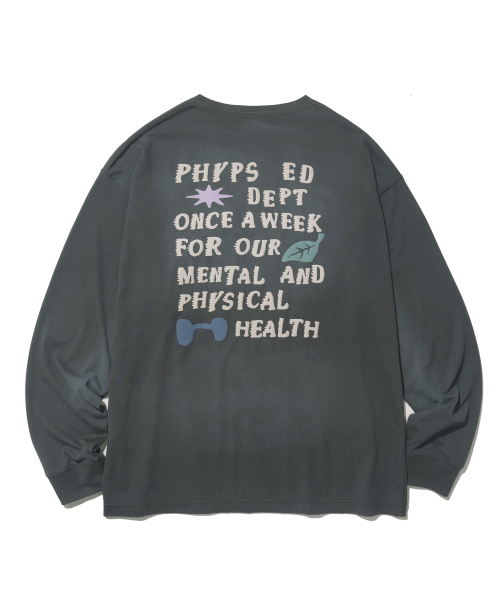PHYSICAL DEPARTMENT（フィジカル デパートメント）の「[クールコットン] ランニングクラスロングスリーブ_ダークチャコール（Tシャツ/カットソー・レディース・その他・SMALL/MEDIUM/LARGE/X-LARGE）」の3枚目の写真