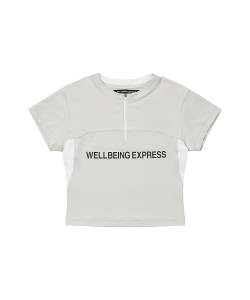 WELLBEING EXPRESS（ウェルビーイングエクスプレス）の「Active Half Zip Up Deep Beige（Tシャツ/カットソー・レディース・その他・SMALL/MEDIUM）」の2枚目の写真