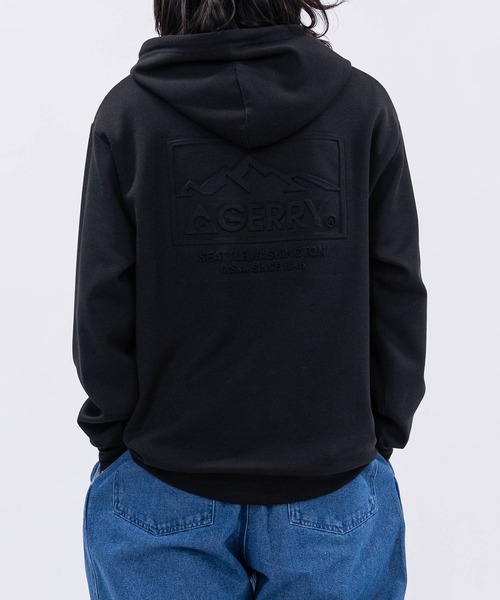GERRY(ジェリー)の「【ag】〔GERRY/ジェリー〕シルクタッチストレッチ エンボス加工 フルジップパーカー(パーカー・メンズ・ブラック/ブルー/ホワイト/ライトグレー・MEDIUM/LARGE)」の13枚目の写真