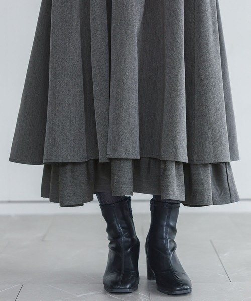 somari imagination（ソマリ イマジネーション）の「『襟レースフレアワンピース』（ドレス・レディース・ブラック/チャコールグレー・1/2）」の19枚目の写真