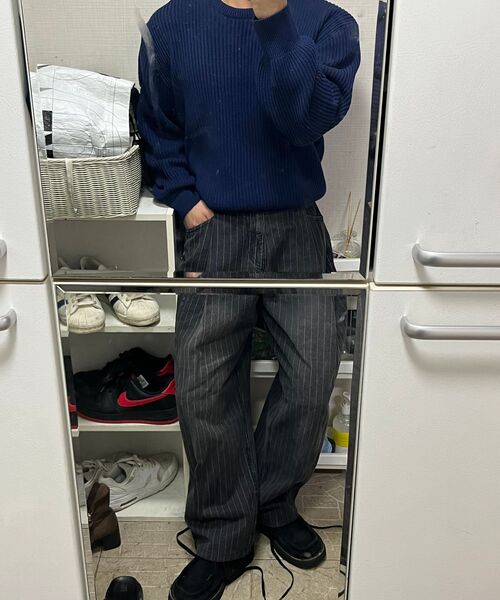 DECET(デケト)の「Deep Pleats Wide Jeans DCPT030STBlack(その他パンツ・レディース・その他・26/28/30/32/34)」の13枚目の写真