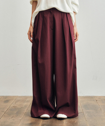 Like Skirt Maxi Wide Slacks_CTB554(Burgundy)