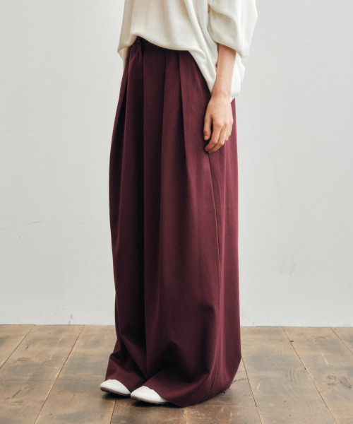 CITTA（シータ）の「Like Skirt Maxi Wide Slacks_CTB554(Burgundy)（スラックス・レディース・バーガンディー・SMALL/MEDIUM/LARGE）」の4枚目の写真