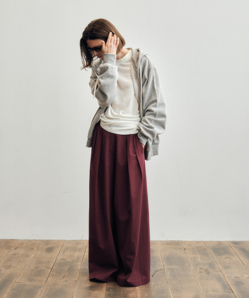 CITTA（シータ）の「Like Skirt Maxi Wide Slacks_CTB554(Burgundy)（スラックス・レディース・バーガンディー・SMALL/MEDIUM/LARGE）」の2枚目の写真