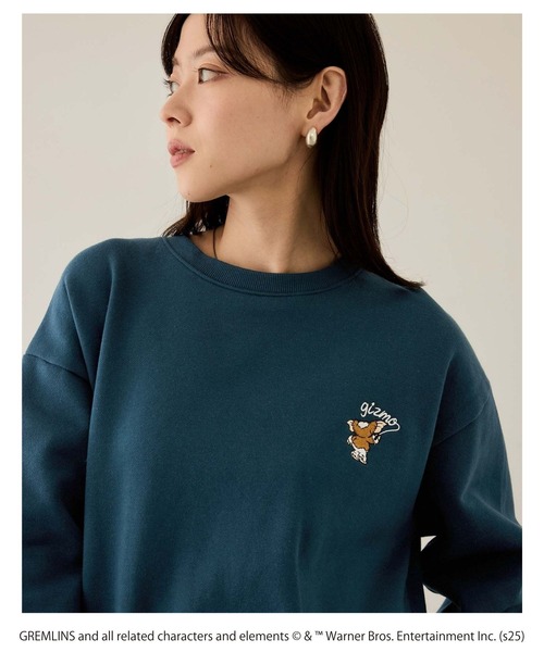 Mac-House（マックハウス）の「グレムリン サガラ刺繍トレーナー（スウェット・メンズ・ブルーグリーン/オートミール・S/M/L/XL）」の3枚目の写真