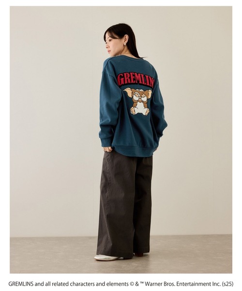 Mac-House（マックハウス）の「グレムリン サガラ刺繍トレーナー（スウェット・メンズ・ブルーグリーン/オートミール・S/M/L/XL）」の7枚目の写真