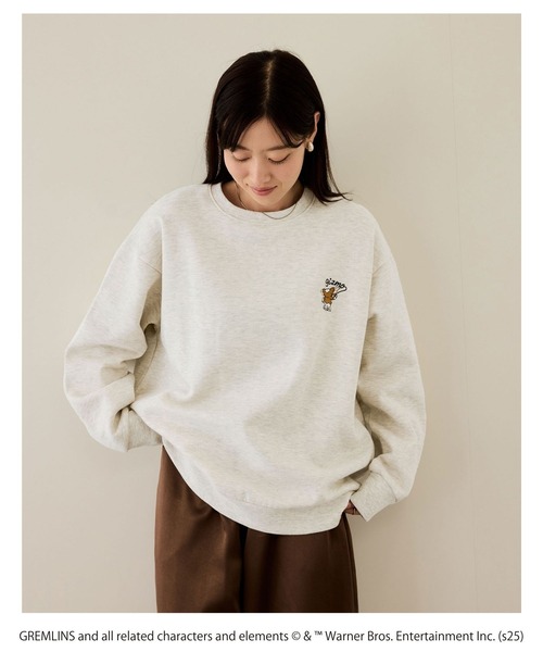 Mac-House（マックハウス）の「グレムリン サガラ刺繍トレーナー（スウェット・メンズ・ブルーグリーン/オートミール・S/M/L/XL）」の9枚目の写真