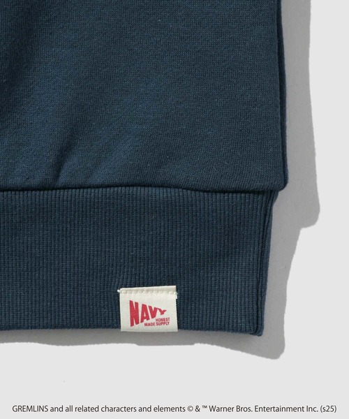 Mac-House（マックハウス）の「グレムリン サガラ刺繍トレーナー（スウェット・メンズ・ブルーグリーン/オートミール・S/M/L/XL）」の16枚目の写真