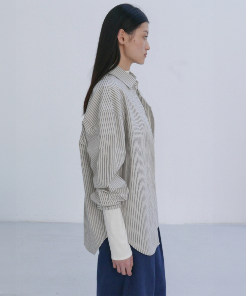 EN OR(エンオール)の「CLASSIC STRIPE SHIRTS FROM JAPAN - IVORY(シャツ/ブラウス・レディース・その他・FREE)」の2枚目の写真