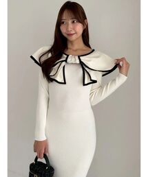 dazzlin（ダズリン）の「パイピングリボンニットワンピース（ワンピース）」