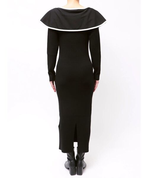 セール】パイピングリボンニットワンピース（ワンピース）｜dazzlin