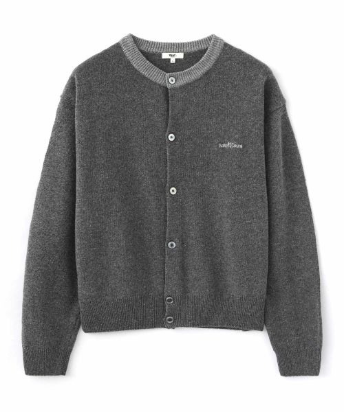 WMC(ダブリューエムシー)の「ツートンラウンドカーディガン_GREY(カーディガン/ボレロ・レディース・グレー・MEDIUM/LARGE/X-LARGE)」の1枚目の写真